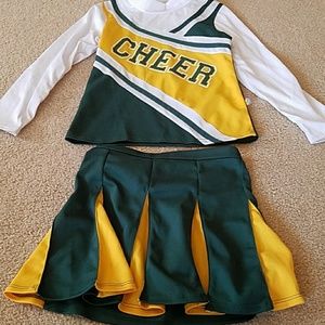 Girls cheerleading costume